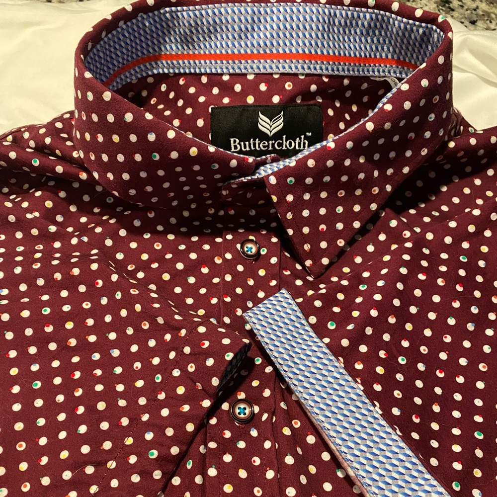 Men’s 2XL Buttercloth short sleeve button up shirt